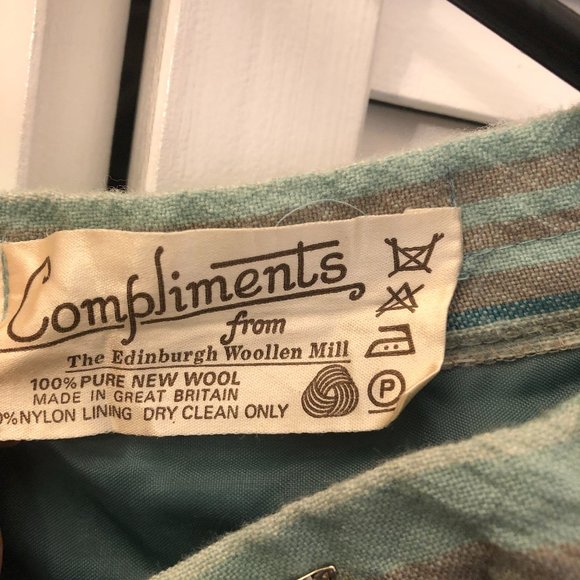 The Edinburgh Woollen Mill teal woolen skirt,6 - Picture 3 of 9